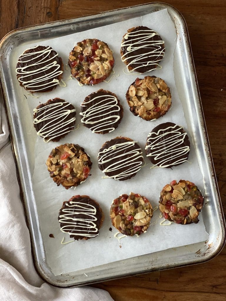 Ginger, Cherry and Maple Florentines Pure Maple Syrup