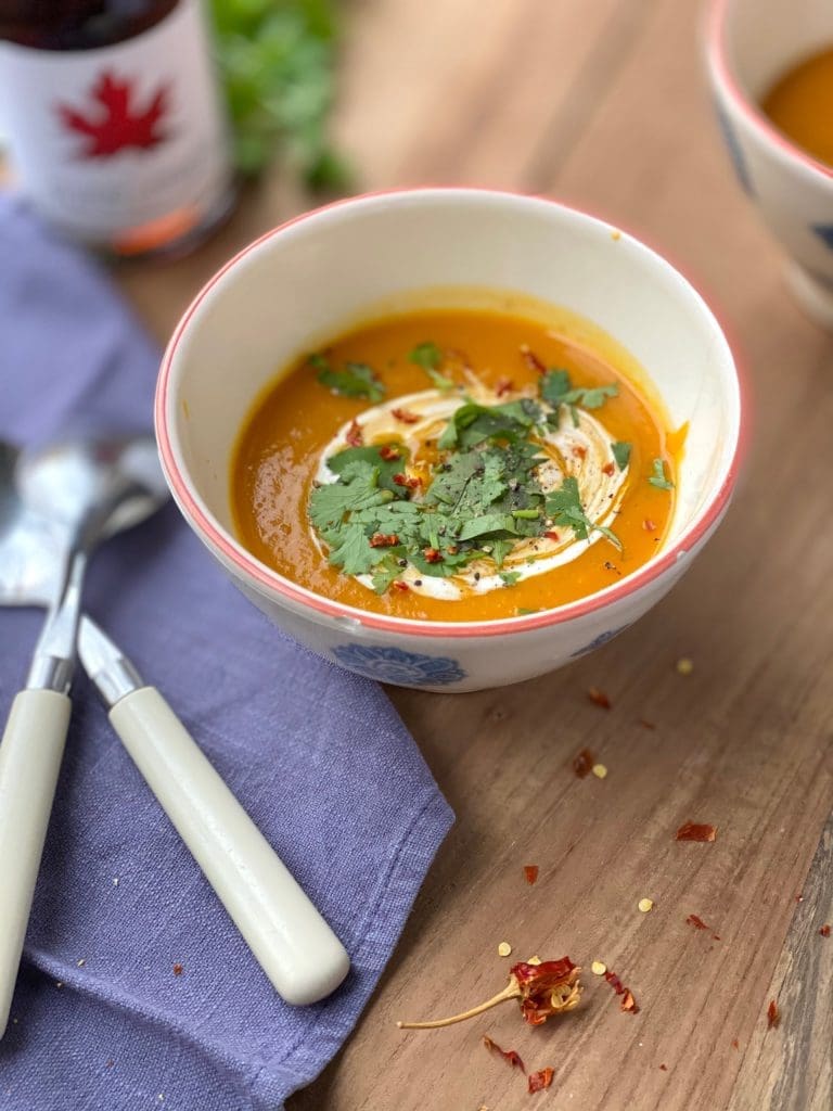 Vegan Roasted Butternut Squash and Maple Soup Pure Maple