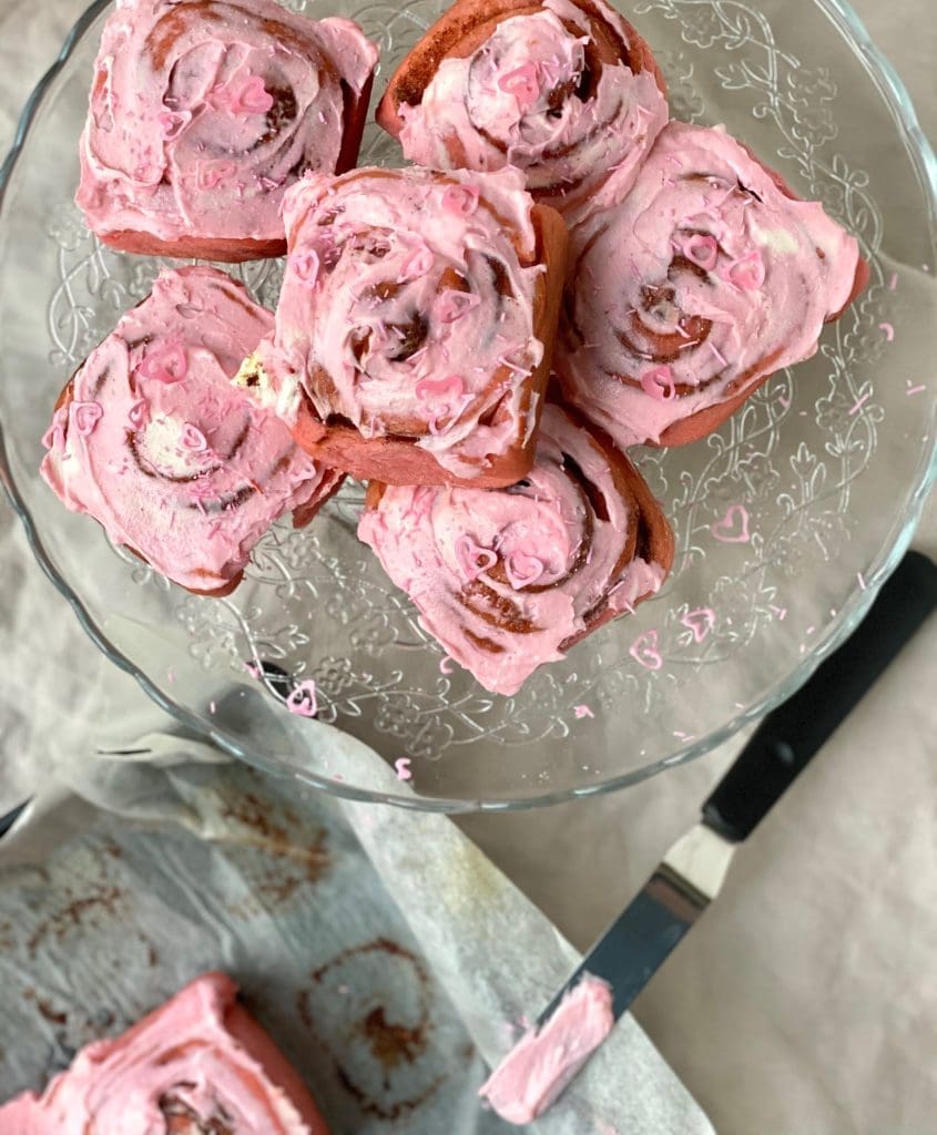 Pink Cinnamon Rolls Pure Maple
