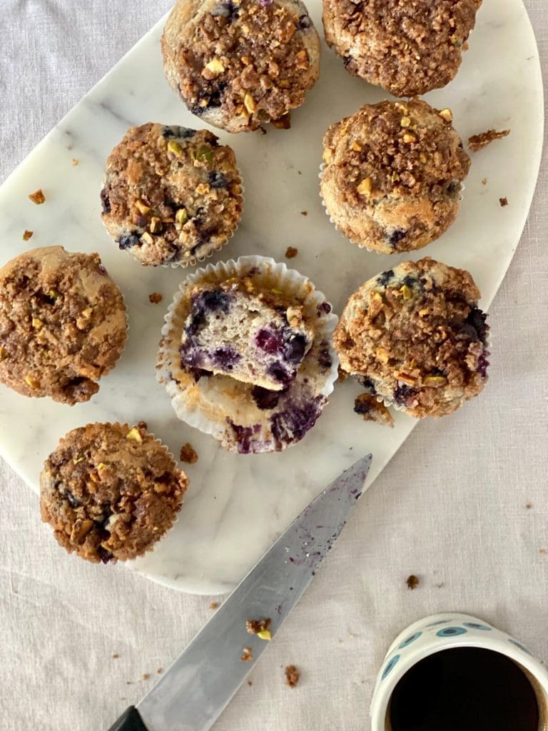 Blueberry Maple Muffins with Nutty Streusel Topping Pure Maple