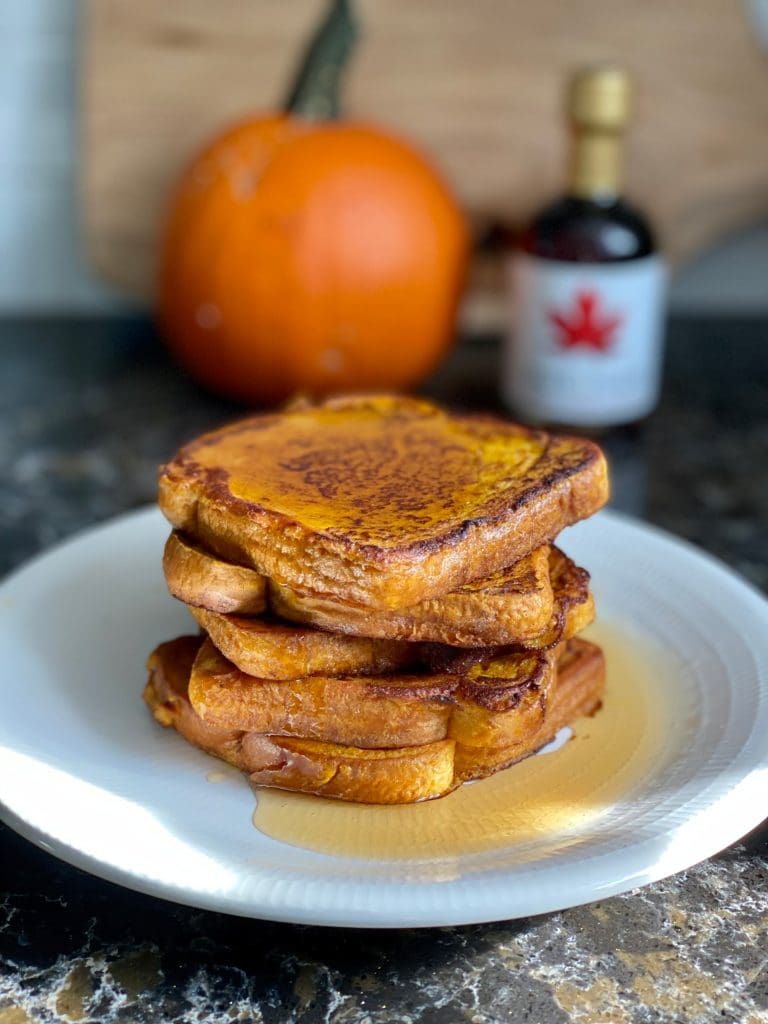 Pumpkin French Toast stack Pure Maple